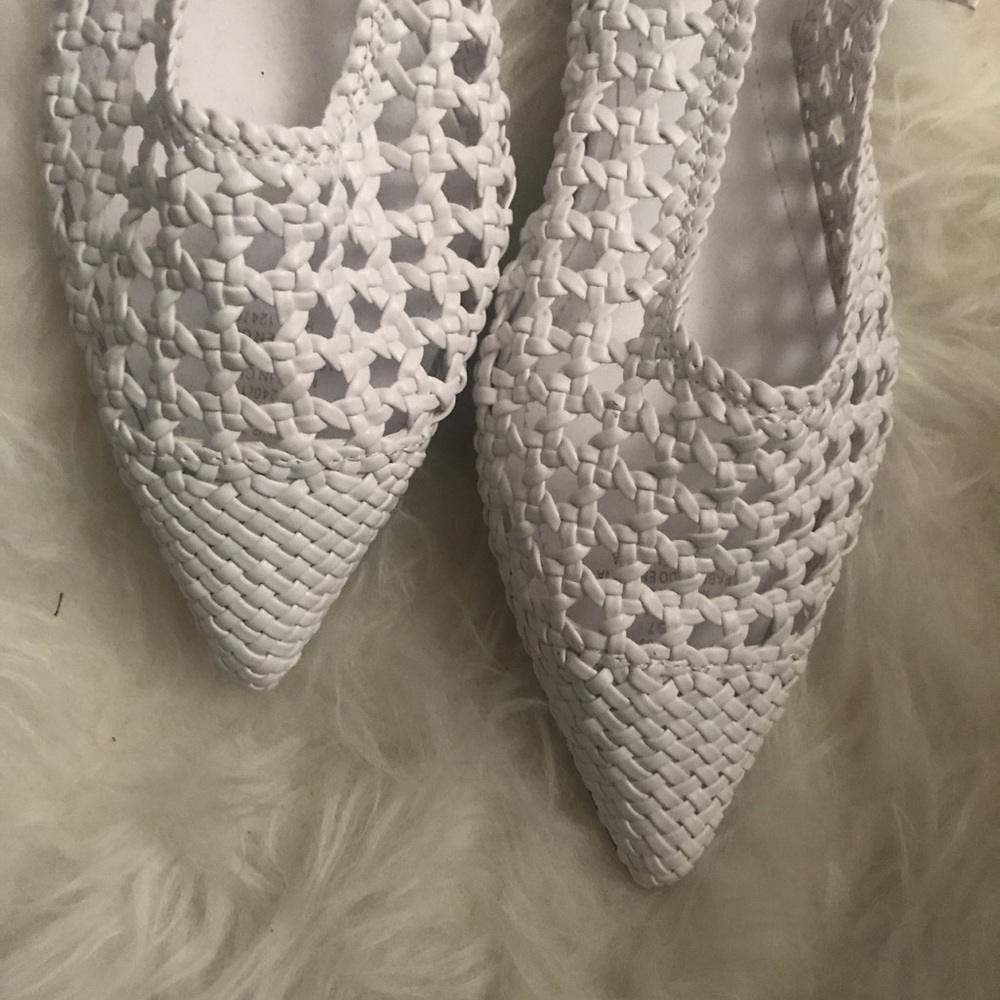 Brand New. White Summer Flats